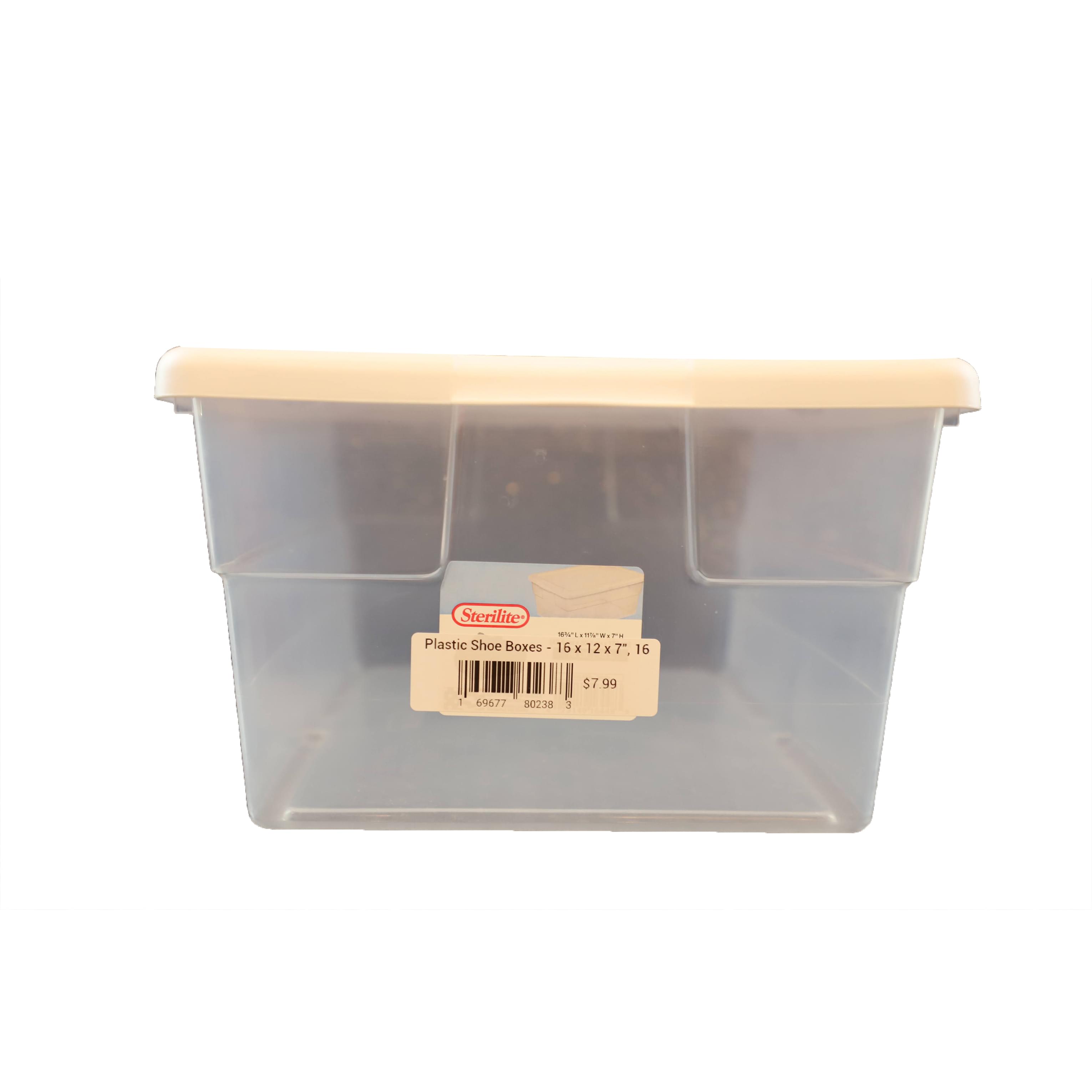 Sterilite plastic best sale shoe box