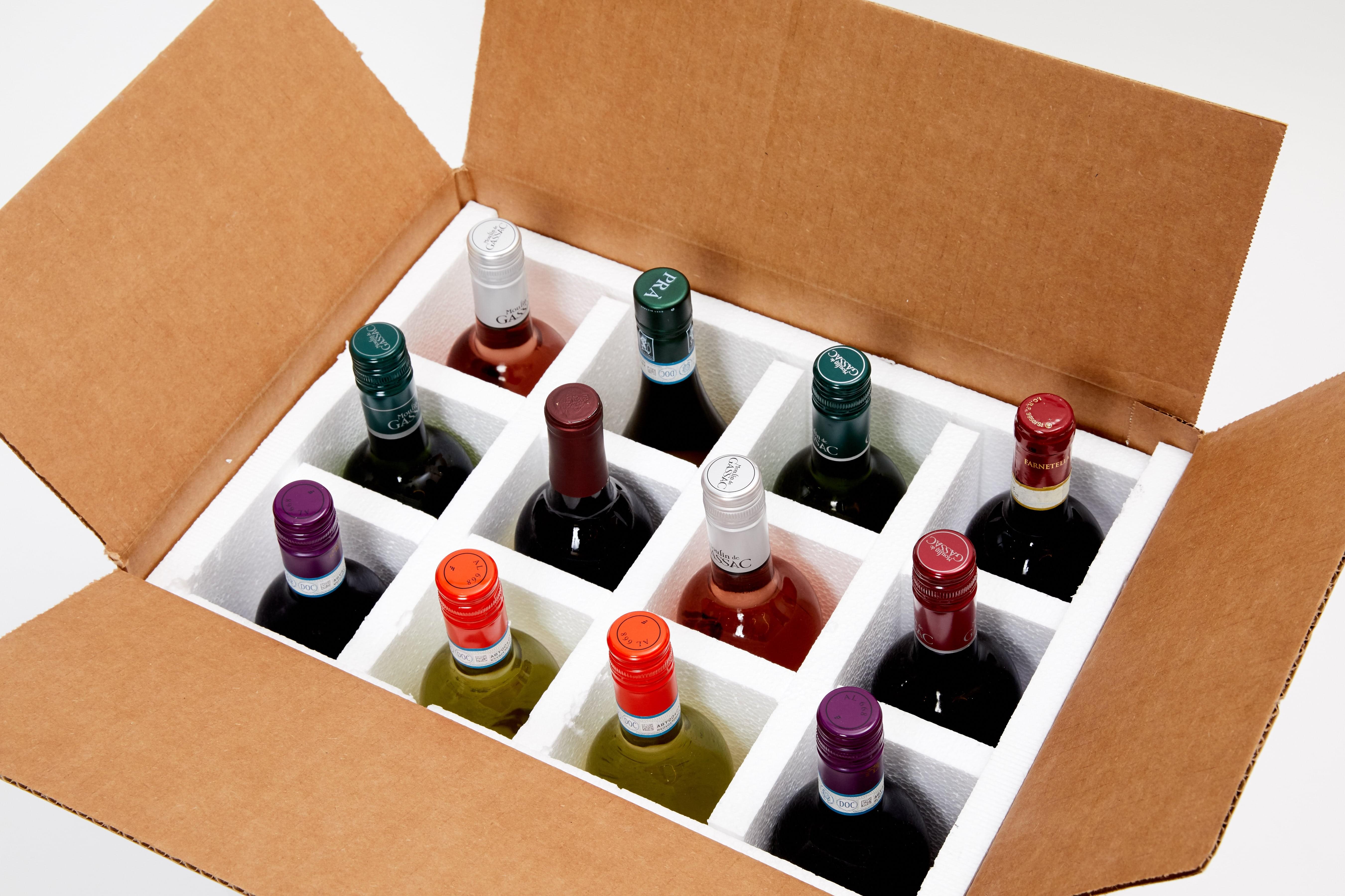 12 Bottle Wine Shippers with Poly Inserts - 18